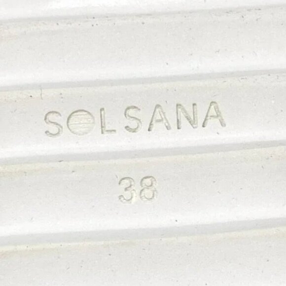 Sol Sana Black Leather Platform Wedge Ankle Strap Sandals - Size 7.5 EUR 38 - Picture 9 of 9